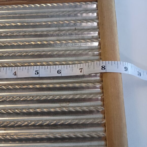 Vintage Dubl Handi Washboard, Columbus Ohio, Galvanized metal, two sided - Picture 6 of 7
